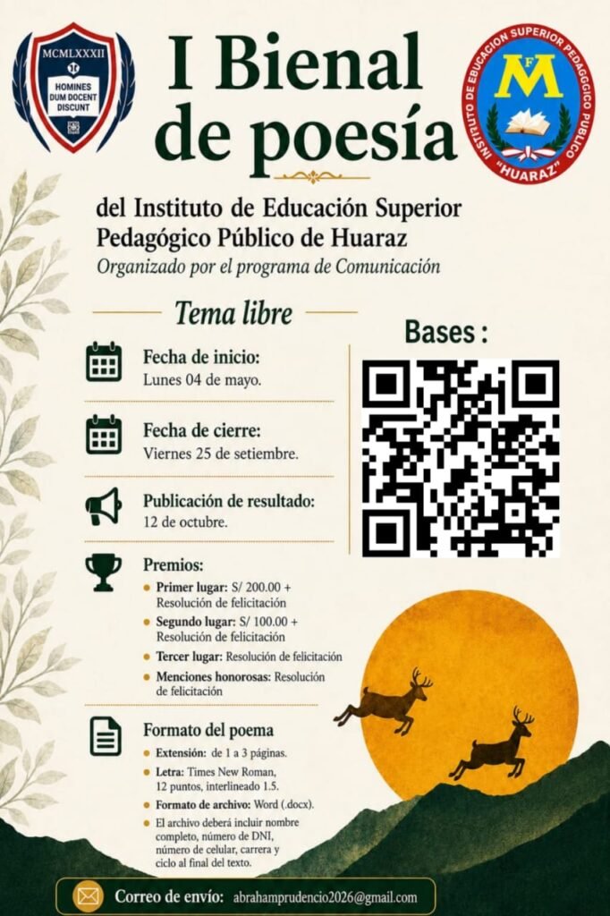 I Bienal de poesía – Organizado por el programa de estudios Comunicación